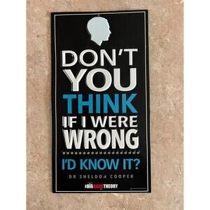 The Big Bang Theory Dr Sheldon Cooper Metal Sign